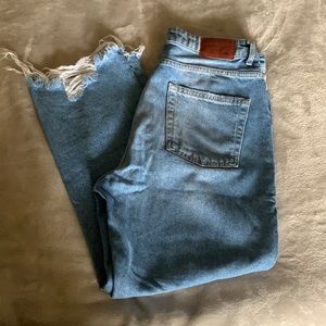 Zara Distressed Mom Jeans